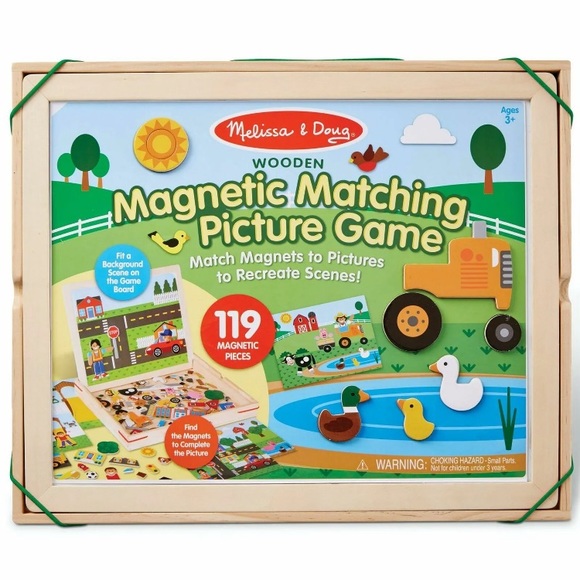 Melissa & Doug Magnetic Matching Picture Game Wooden - Picture 4 of 6